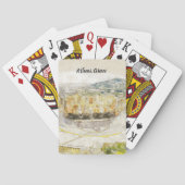 Wasserfarbe Alte Theater Athens Poker Cards Spielkarten (Rückseite)