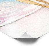 Wasserfarbe am Ufer Fotodruck (Ecke)