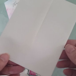 Wasserfarbe an der Küste Danke Karte