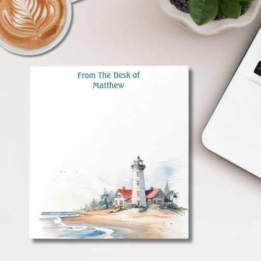 Wasserfarbe an der Küste Notizblock