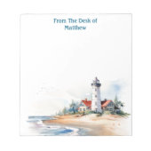 Wasserfarbe an der Küste Notizblock (Vorderseite)