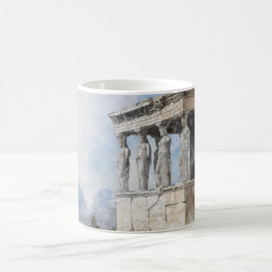 Wasserfarbe Ancient Athens Kaffee Tasse - Griechis (Mittel)