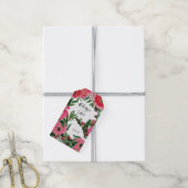 Wasserfarbe Anemone Hochzeit Geschenkanhänger (Mit Garn)