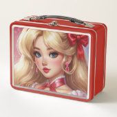 Wasserfarbe Anime Metal Lunchbox (Vorderseite)