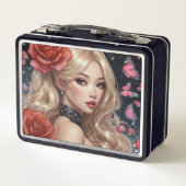 Wasserfarbe Anime Metal Lunchbox (Rückseite)