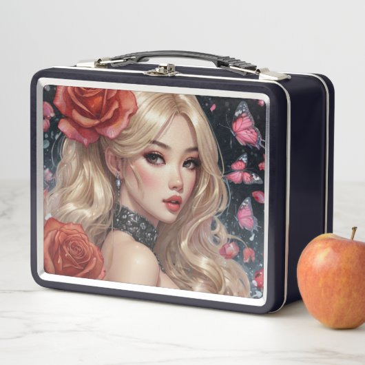 Wasserfarbe Anime Metal Lunchbox (Beispiel)