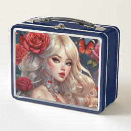 Wasserfarbe Anime Metal Lunchbox