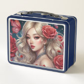 Wasserfarbe Anime Metal Lunchbox (Rückseite)