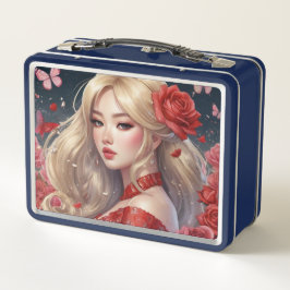 Wasserfarbe Anime Metal Lunchbox