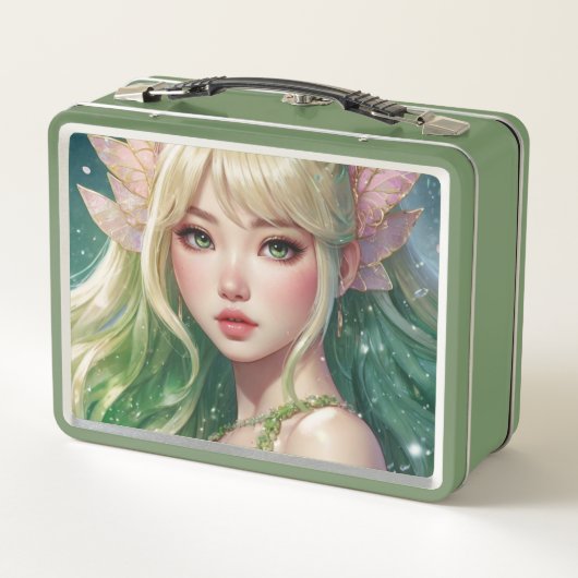 Wasserfarbe Anime Metal Lunchbox (Rückseite)