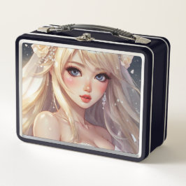 Wasserfarbe Anime Metal Lunchbox