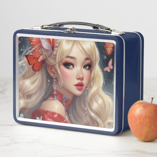 Wasserfarbe Anime Metal Lunchbox (Beispiel)