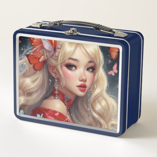 Wasserfarbe Anime Metal Lunchbox (Vorderseite)