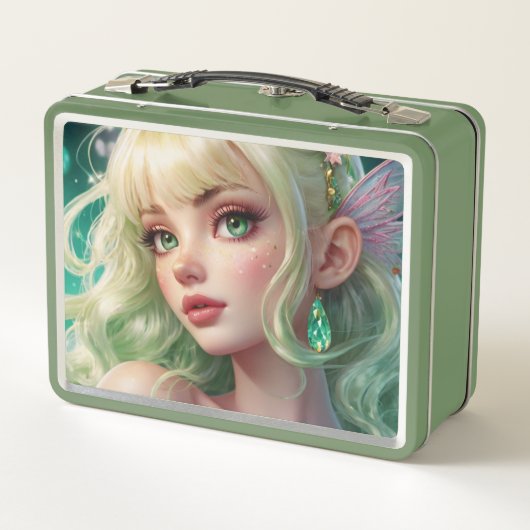 Wasserfarbe Anime Metal Lunchbox (Rückseite)