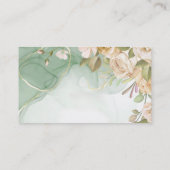 Wasserfarbe Antike Rose Hochzeitsplaner individuel Visitenkarte (Rückseite)