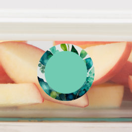 Wasserfarbe, Aquamarin, blau, grün, botanisch, Abs Etiketten