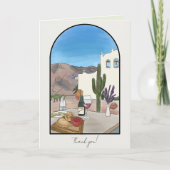 Wasserfarbe Argentinien Salta Faltschachtel Danke  (Vorderseite)