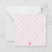 Wasserfarbe Art Deco Palm Beach Unterkunft Mitteilungskarte (Rückseite)