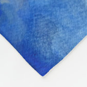 Wasserfarbe ArtBlue Lila magik Fleece Blanket (Ecke)