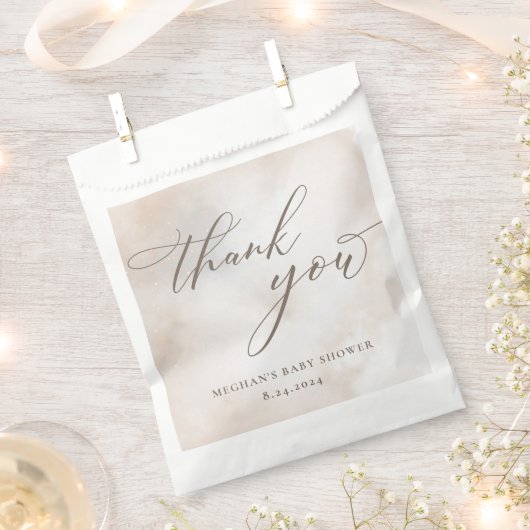 Wasserfarbe auf Cloud 9 Babydusche Geschenktütchen (Ausgeschnitten)