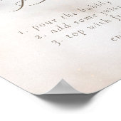 Wasserfarbe auf Cloud 9 Brautparty Mimosa Bar Poster (Ecke)