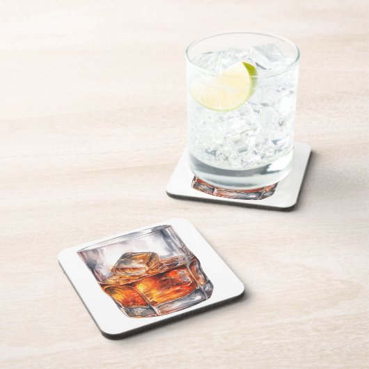 WASSERFARBE AUF DEN FELSEN GETRÄNKEUNTERSETZER (Rechte Seite)