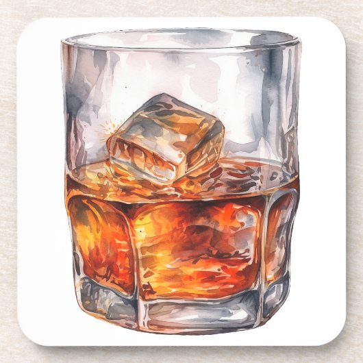 WASSERFARBE AUF DEN FELSEN GETRÄNKEUNTERSETZER (Vorderseite)