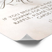 Wasserfarbe auf Wolke 9 Windelrutsche Poster (Ecke)