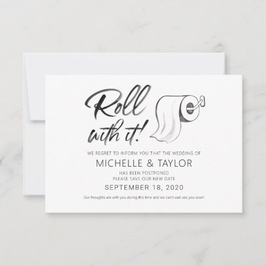 Wasserfarbe Aufgehängte Rolle mit Karte (Vorderseite)