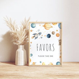 Wasserfarbe Außenbereich Favoriten Kinderduschplak Poster