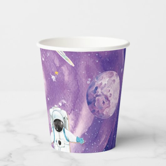 Wasserfarbe Außenfläche Pappbecher (Rückseite)