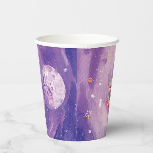 Wasserfarbe Außenfläche Pappbecher (Rechts)