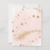 Wasserfarbe Außenraum Zwei Mond Danke Karte (Rückseite)