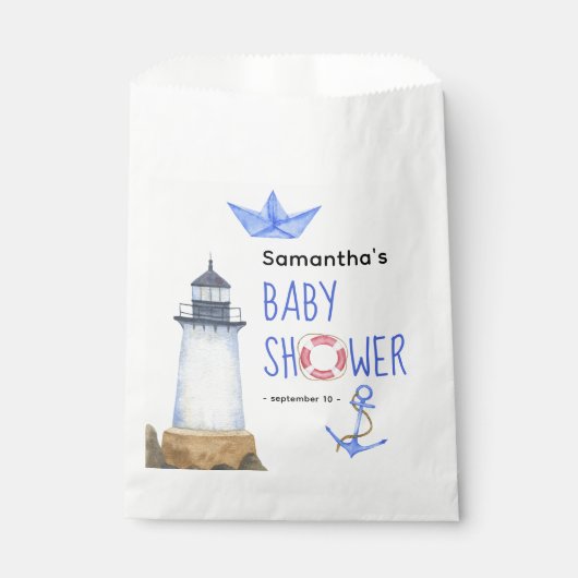 Wasserfarbe - Babydusche Geschenktütchen (Vorderseite)