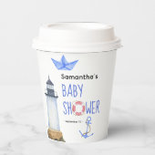 Wasserfarbe - Babydusche Pappbecher (Vorderseite)