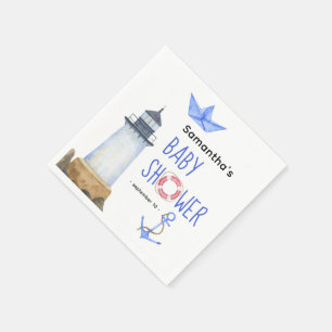 Wasserfarbe - Babydusche Serviette