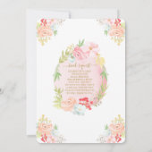 Wasserfarbe Babywaage Dusche Einladung (Rückseite)