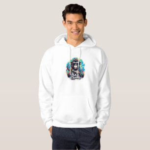 Wasserfarbe Bad Monkey Hoodie Sweatshirt