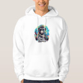 Wasserfarbe Bad Monkey Hoodie Sweatshirt (Vorderseite)