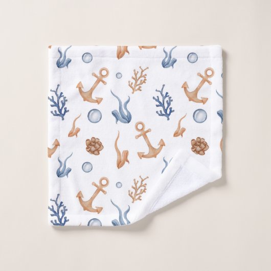 Wasserfarbe Badhandtuch Set (Waschlappen)