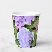 Wasserfarbe Batik Hydrangeas Pappbecher (Vorderseite)