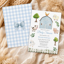 Wasserfarbe Bauernhof Tiere Barnyard Baby Shower
