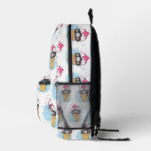 Wasserfarbe Bedruckter Rucksack (Rechts)