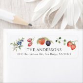 Wasserfarbe-Beeren-Rücksendeadresse (Insitu)