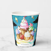 Wasserfarbe Benutzerdefinierte Magie Eiscreme Gebu Pappbecher (Vorderseite)