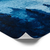 Wasserfarbe Bergkulisse Poster (Ecke)