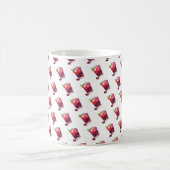 Wasserfarbe Berry Cocktail mit Minzgetränk Kaffeetasse (Mittel)