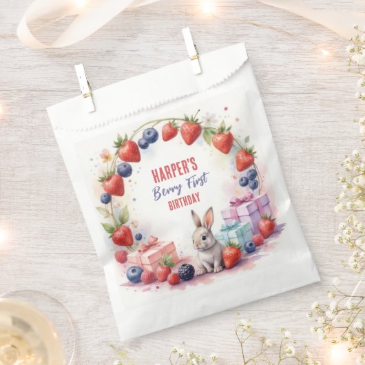 Wasserfarbe Berry Erstgeburt Sonne und Geschenke Geschenktütchen (Ausgeschnitten)