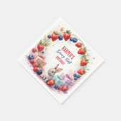 Wasserfarbe Berry Erstgeburt Sonne und Geschenke Serviette (Ecke)