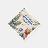 Wasserfarbe Berry Sweet Baby Dusche Serviette (Ecke)